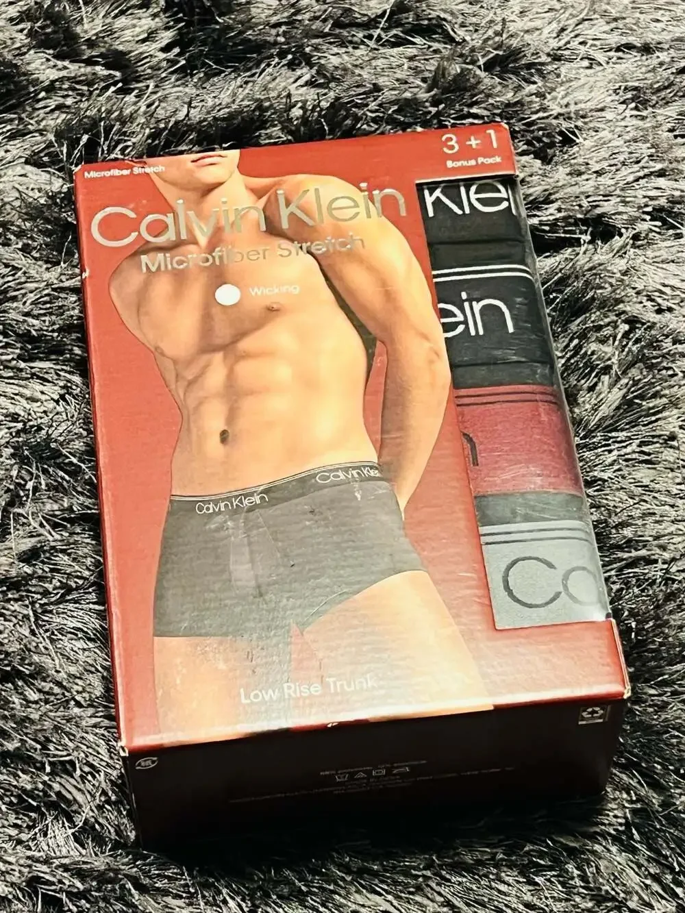 Calvin Klein Microfiber Stretch Low Rise Trunks 3+1 Bonus Pack